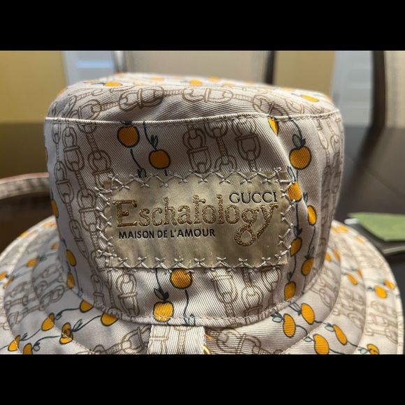 New Gucci Floral GG Logo Bucket Hat Double Sided Size S - Picture 3 of 16
